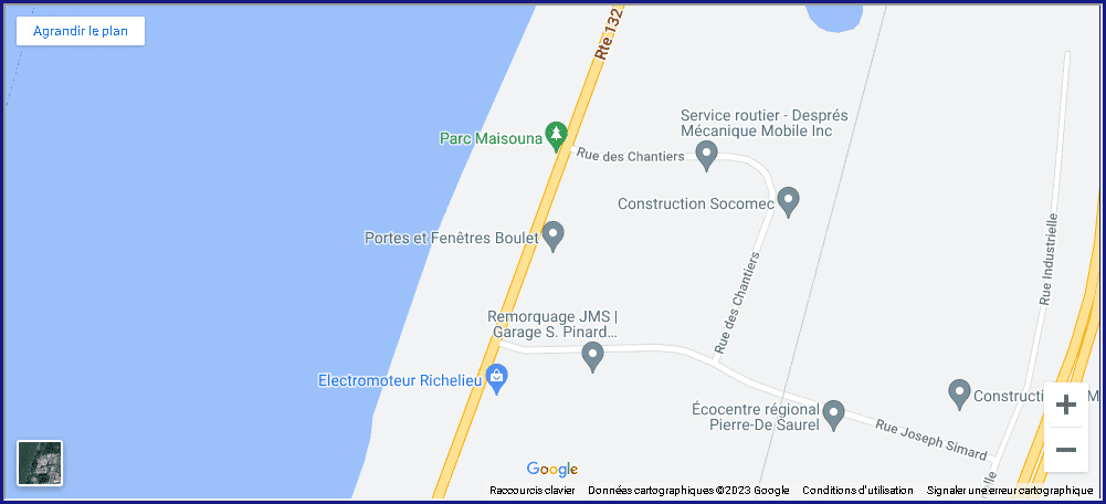 Boulet sur le map Google